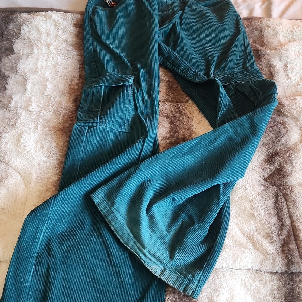 Teal Corduroy Pants